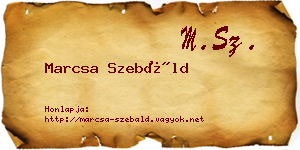 Marcsa Szebáld névjegykártya